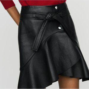 maje leather skirt
